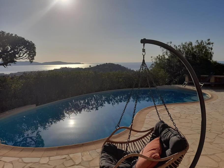 4-Star Private Villa With Heated Pool And Panoramic Sea View At Gulf De Saint Tropez Кавалер-сюр-Мер Екстер'єр фото