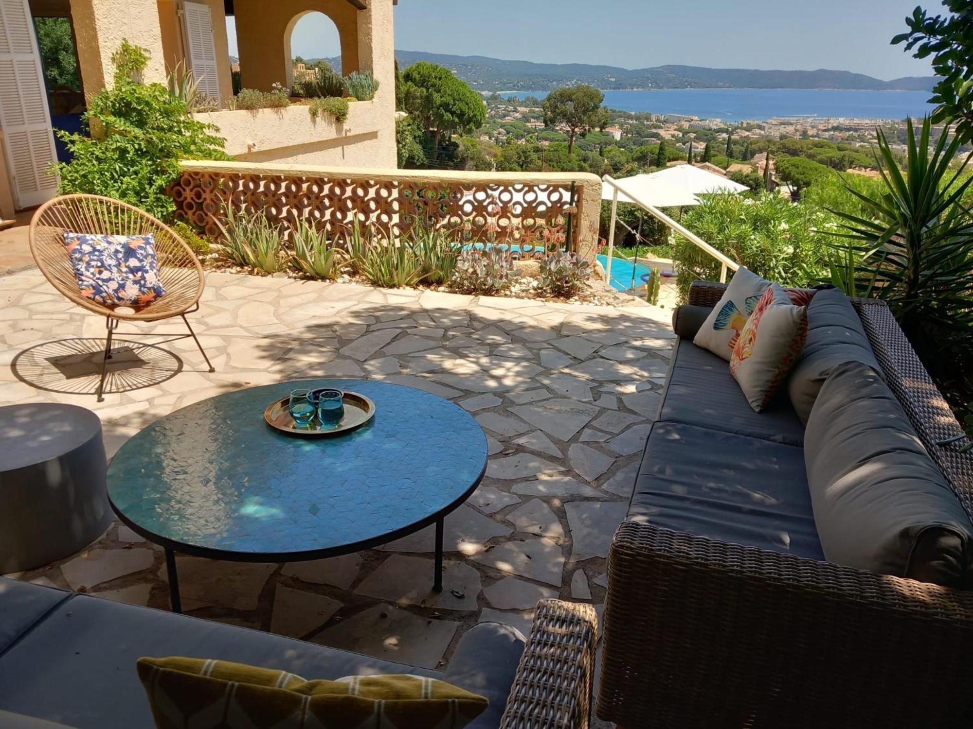 4-Star Private Villa With Heated Pool And Panoramic Sea View At Gulf De Saint Tropez Кавалер-сюр-Мер Екстер'єр фото