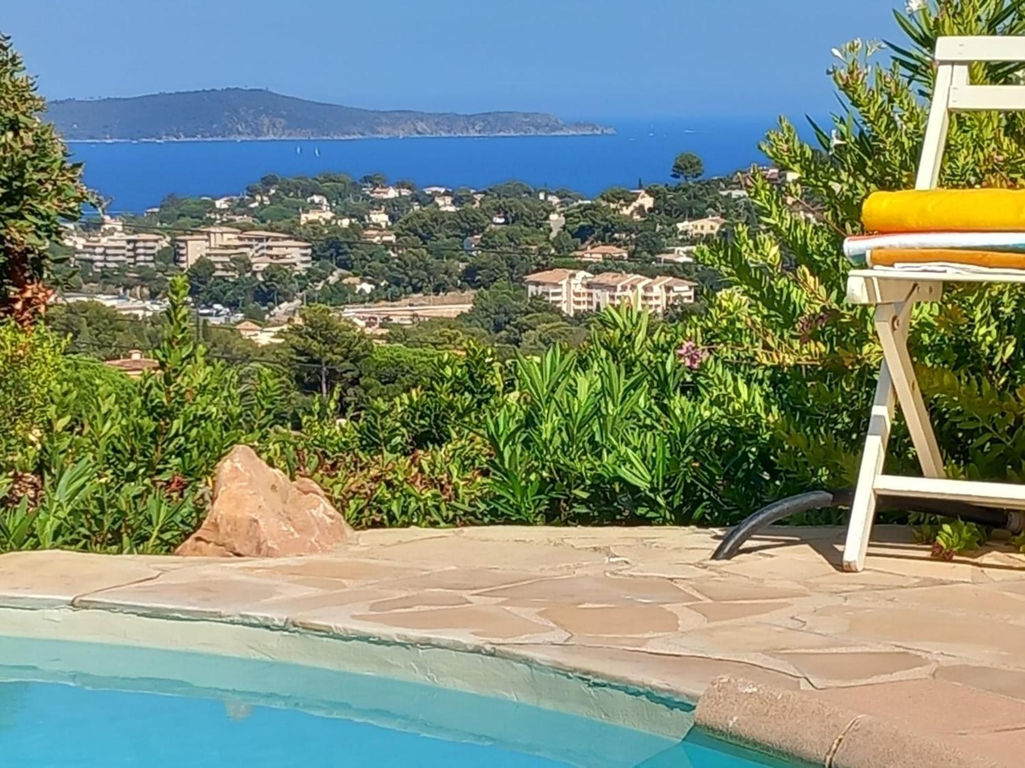 4-Star Private Villa With Heated Pool And Panoramic Sea View At Gulf De Saint Tropez Кавалер-сюр-Мер Екстер'єр фото